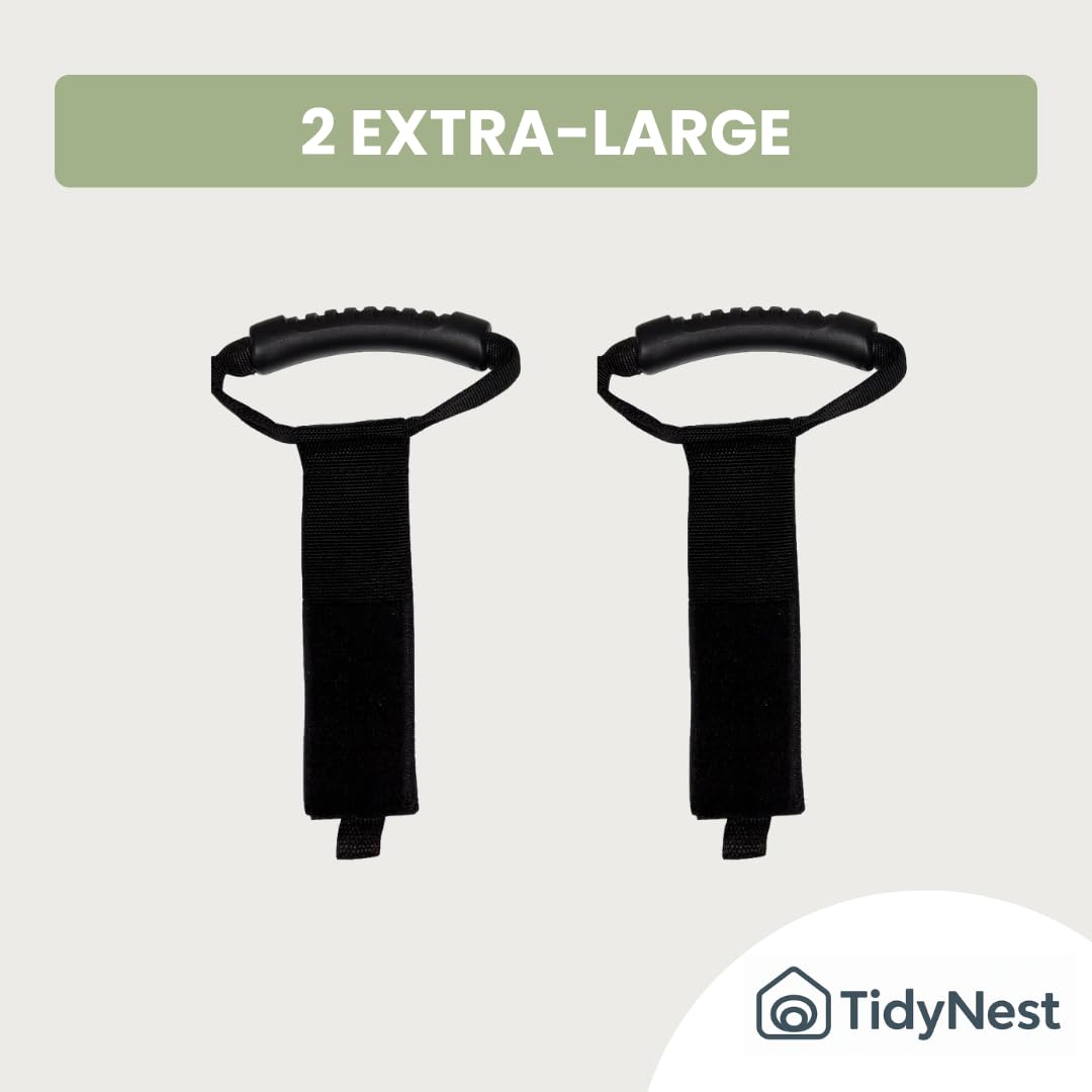 TidyNest | Heavy-Duty Cable Strap with Handle – Extension Lead, Hose & Power Tool Organiser, Reusable Storage Hanger for Garage, Garden & Caravan