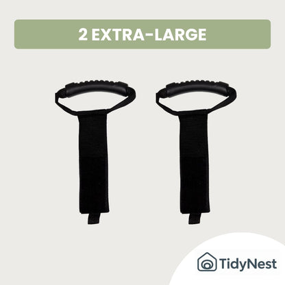 TidyNest | Heavy-Duty Cable Strap with Handle – Extension Lead, Hose & Power Tool Organiser, Reusable Storage Hanger for Garage, Garden & Caravan