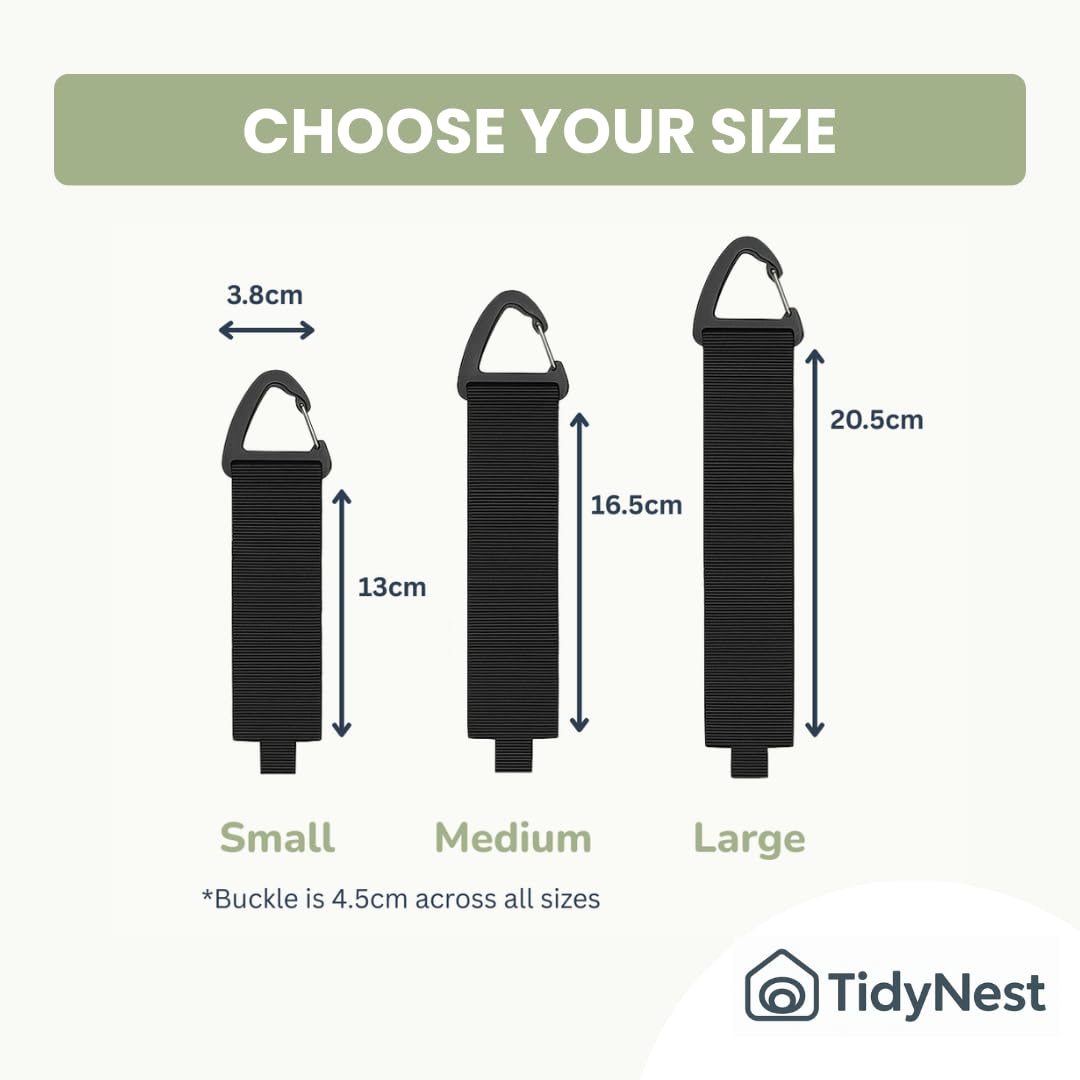 TidyNest | Cable Wire Hose Pipe Storage Strap with Hanging Clip