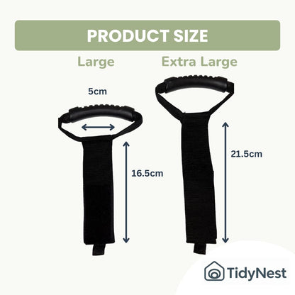 TidyNest | Heavy-Duty Cable Strap with Handle – Extension Lead, Hose & Power Tool Organiser, Reusable Storage Hanger for Garage, Garden & Caravan