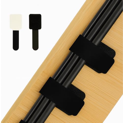 TidyNest | Under Desk Cable Tidy, Self Adhesive Cable Straps, Sticky-Back Hook and Loop Cable Ties Cord Organiser, Wire Organiser for Cupboards & Desks