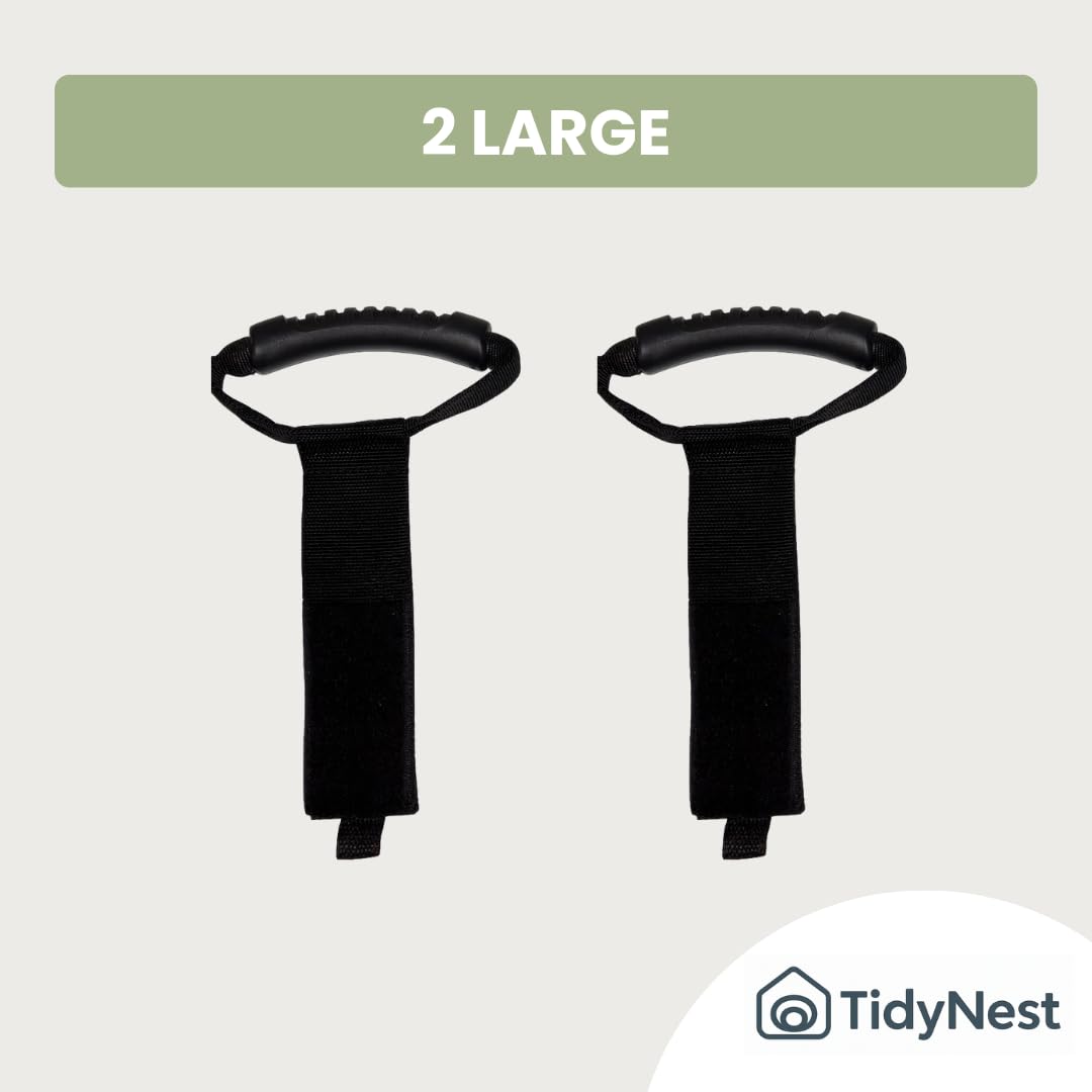 TidyNest | Heavy-Duty Cable Strap with Handle – Extension Lead, Hose & Power Tool Organiser, Reusable Storage Hanger for Garage, Garden & Caravan