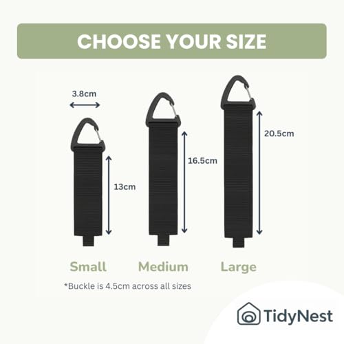 TidyNest | Cable Wire Hose Pipe Storage Strap with Hanging Clip